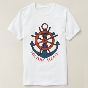 Schiff Wheel and Anchor Hilton Head Island, SC T-Shirt