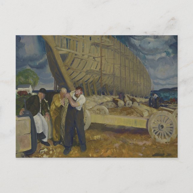 Schiffbauer - The Rope - George Bellows - 19 Postkarte (Vorderseite)