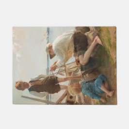 Schiffbauer (von Albert Edelfelt) Fußmatte