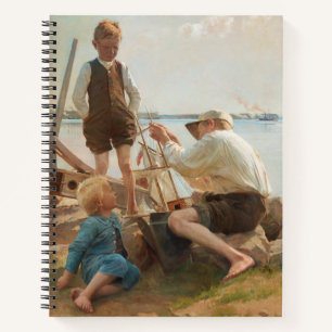 Schiffbauer (von Albert Edelfelt) Notizbuch