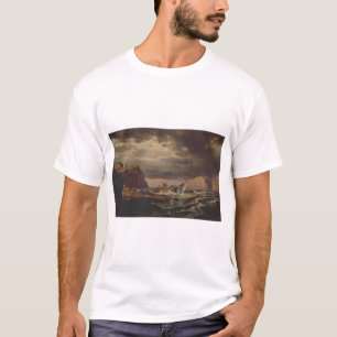Schiffbruch an der norwegischen Küste von Johan Da T-Shirt