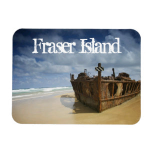Schiffbruch von S.S. Maheno, Fraser Island, Austra Magnet