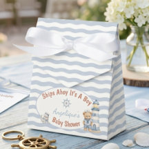 Schiffe ahoi, es ist ein Junge, nautische Babypart