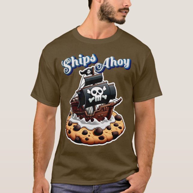 Schiffe Ahoy T-Shirt (Vorderseite)