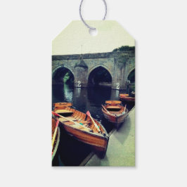 Schiffe am Fluss Durham Geschenkanhänger