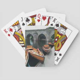 Schiffe am Fluss Durham Spielkarten