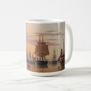 Schiffe auf dem Fluss Tagus   Carl Dahl Kaffeetasse