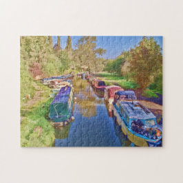 Schiffe auf dem Somerset-Kanal Puzzle