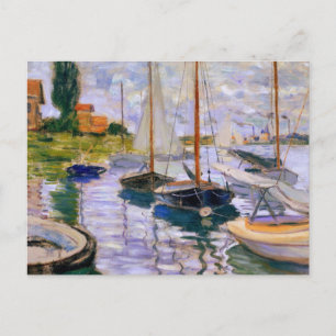 Schiffe auf der Seine von Claude Monet Postcard Postkarte