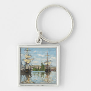Schiffe Claude Monets , die auf die Seine in Schlüsselanhänger
