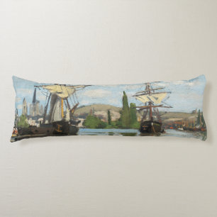 Schiffe Claude Monets  , die auf die Seine in Seitenschläferkissen