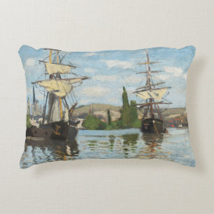 Schiffe Claude Monets , die auf die Seine in Zierkissen