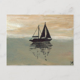 Schiffe der Fantasie "Sailboat Reflections" C Postkarte