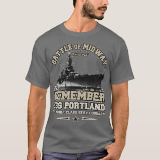 Schiffe der USS Portland CA33 Heavy Cruiser T-Shirt