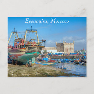 Schiffe Essaouira Marokko Postkarte