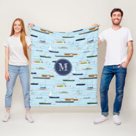 Schiffe für Wasserfahrzeuge auf dem Fluss Fleecedecke