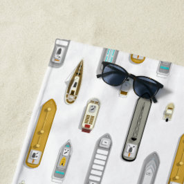 Schiffe für Wasserfahrzeuge JEDE Farbe auf dem Flu Strandtuch