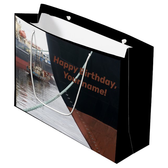 Schiffe Große Geschenktüte (Vorderseite Schrägansicht)