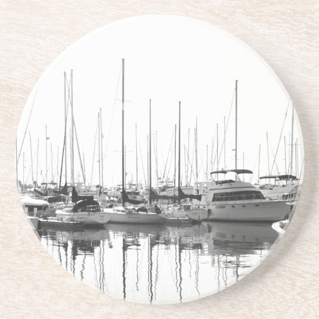 Schiffe im Hafen Getränkeuntersetzer (Vorne)