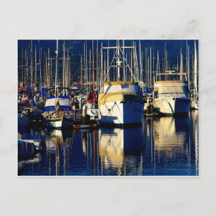 Schiffe im Hafen Postkarte