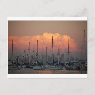 Schiffe im Hafen Postkarte