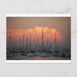 Schiffe im Hafen Postkarte