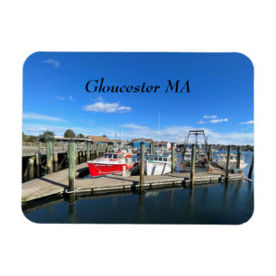 Schiffe im Hafen von Gloucester Magnet