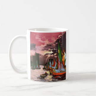 Schiffe im Hafen von La Rochelle Kaffeetasse
