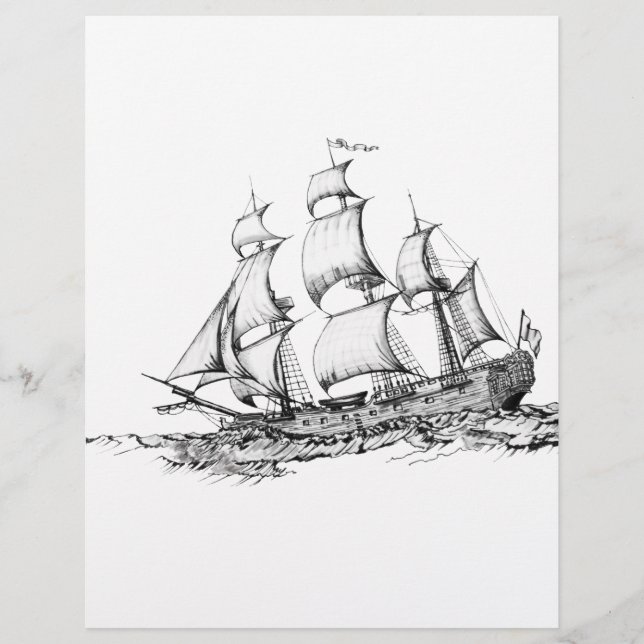 Schiffe im Wasser Flyer (Vorne)