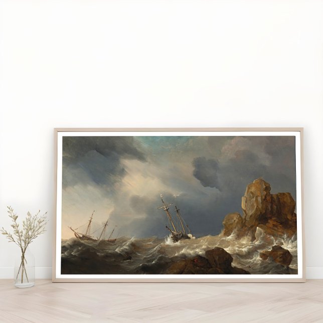 Schiffe in einem Gale, Marine Poster (Von Creator hochgeladen)