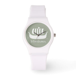 Schiffe mit benutzerdefinierter Hintergrundfarbenü Armbanduhr