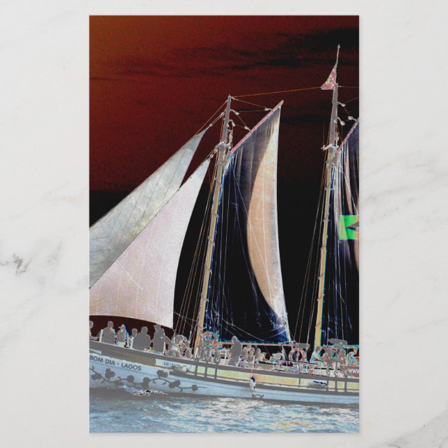 Schiffe unter Segel Briefpapier (Vorderseite)