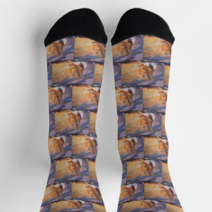Schiffe von Christoph Kolumbus auf See von N.C. Wy Socken