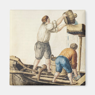 Schiffer, die Süßwasser in die Rohrleitungen Magnet