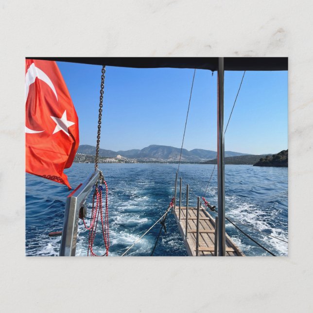 Schifffahrt auf dem Ägäischen Meer Postkarte (Vorderseite)