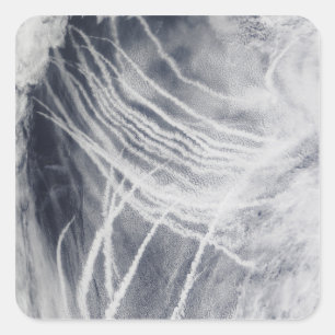 Schifffahrt durch den Nordpazifik Quadratischer Aufkleber