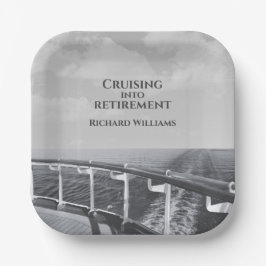 Schifffahrt im Ruhestand Pappteller