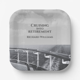 Schifffahrt im Ruhestand Pappteller