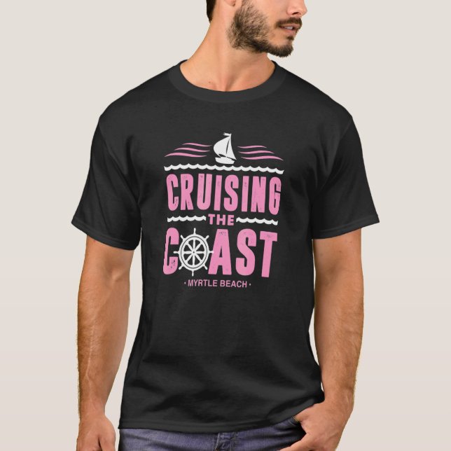 Schifffahrt mit dem Segelschiff "Coast Myrtle Beac T-Shirt (Vorderseite)