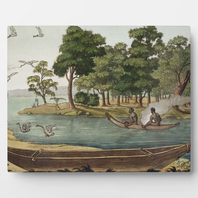 Schifffahrtsmethode in New Holland, mit der Aufsch Fotoplatte (Vorderseite)