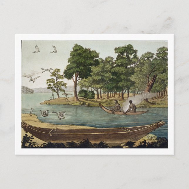 Schifffahrtsmethode in New Holland, mit der Aufsch Postkarte (Vorderseite)