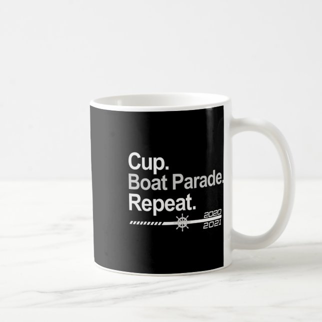 Schiffparade Wiederholung Lustige Hockey-Fans Boot Kaffeetasse (Rechts)