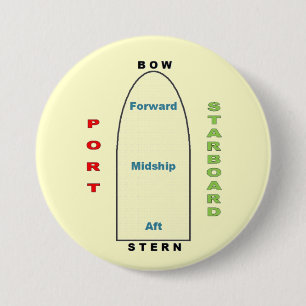 Schiffs-Geografie-Gelb Button