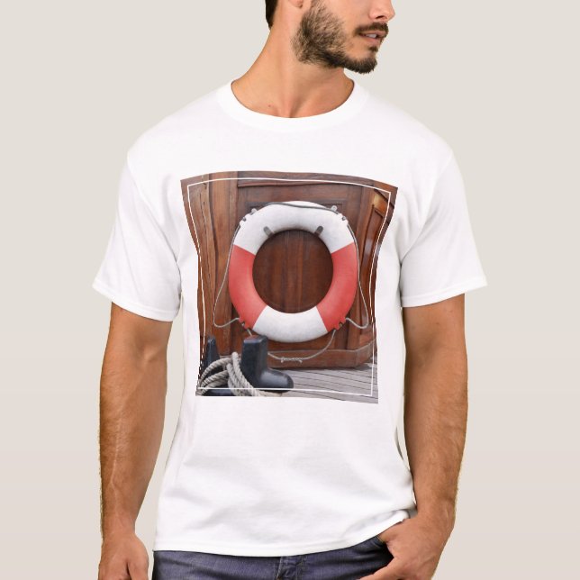 Schiffs-Rettungsgürtel T-Shirt (Vorderseite)