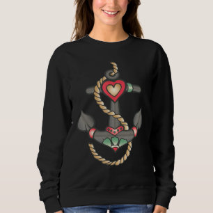 Schiffsankersymbol Sweatshirt