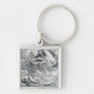 Schiffsbahnen im Pazifischen Ozean Schlüsselanhänger