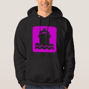 Schiffsform - Magenta Hoodie