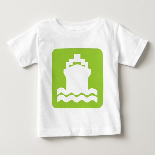 Schiffsform - Martian Green Baby T-shirt (Vorderseite)