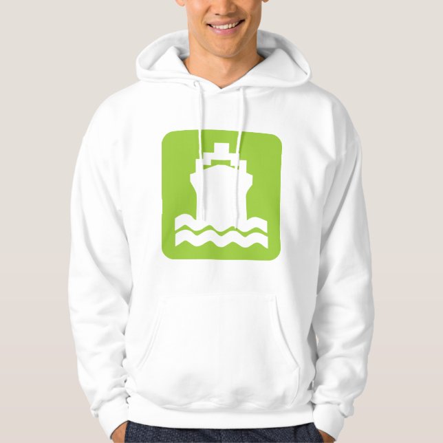 Schiffsform - Martian Green Hoodie (Vorderseite)