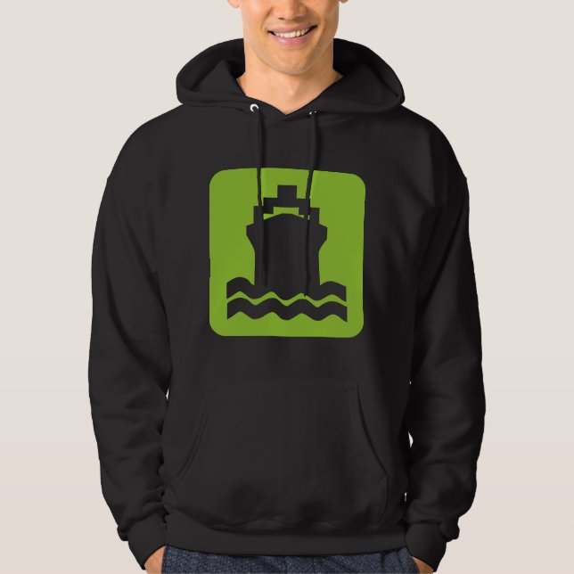 Schiffsform - Martian Green Hoodie (Vorderseite)